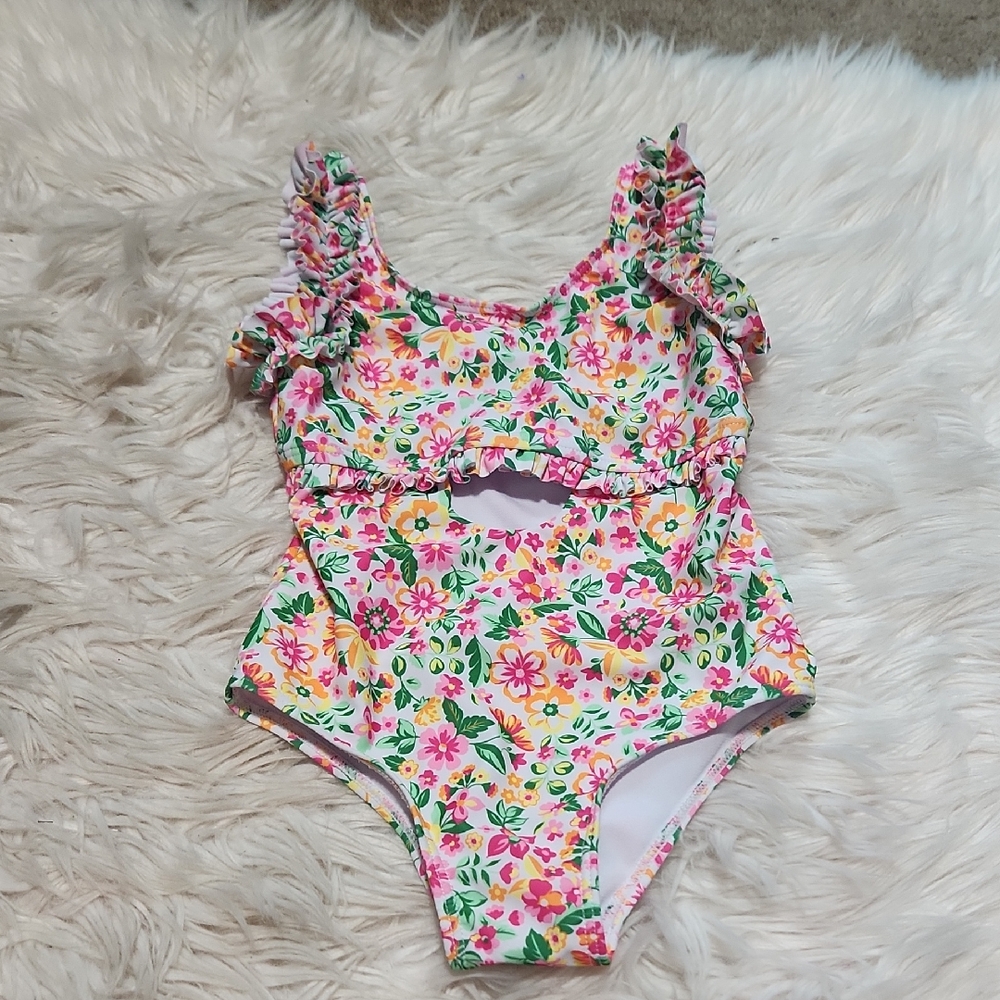 Nicole Miller Floral Bathing Suit- 6